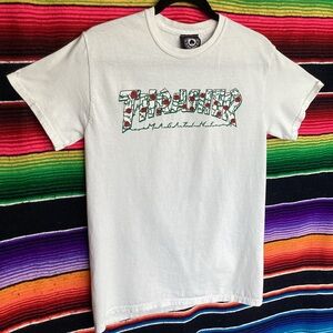 Thrasher magazine skate t shirt roses and thorns